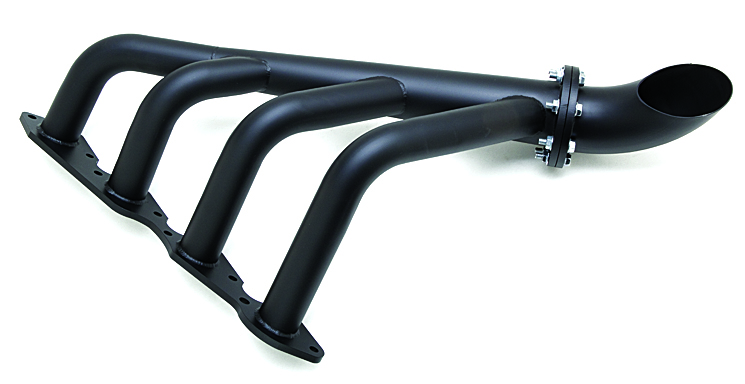 Patriot Exhaust H8084 Black Straight Rod Traditional Lakester Header for Small Block Chevy 