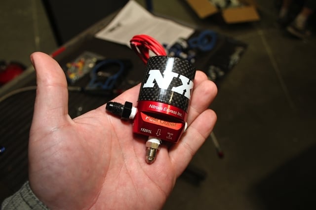 NX doesn't know how to do anything in half-measures; this kit utilizes their Lightning solenoids which feature lightweight billet aluminum bodies and carbon fiber 'cans.'