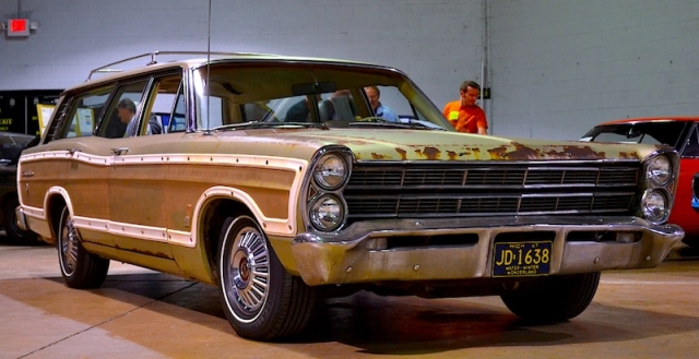 A true "One-of-One" 1967 Ford Country Squire DFRS (Dual-Facing Rear Seats) 4-Door StationWagon complete with the "428 Thunderbird 7-Litre V8" (428-4V) 345HP and Four Speed Manual proved to be one of the largest draws at this year's Muscle Car and Corvette Nationals.