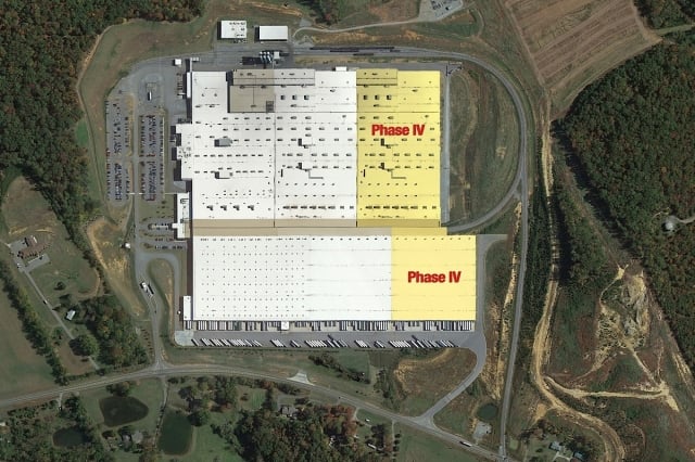 Toyo's current plant with new expansion plans shown. 
