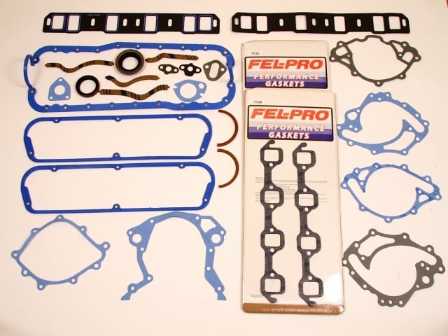 The kit is chock-full of each gasket piece needed to assemble a complete small-block Ford engine. A number of water pump gaskets are included to cover each design revision for both standard and reverse-rotation pumps.