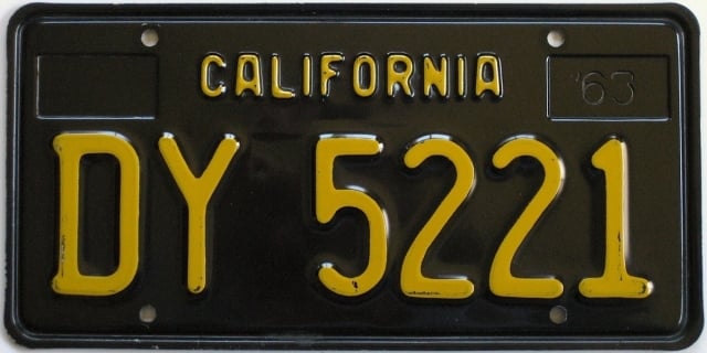 pair EXP DECADES AGO REPRODUCTION....1970 CALIFORNIA License Plates 